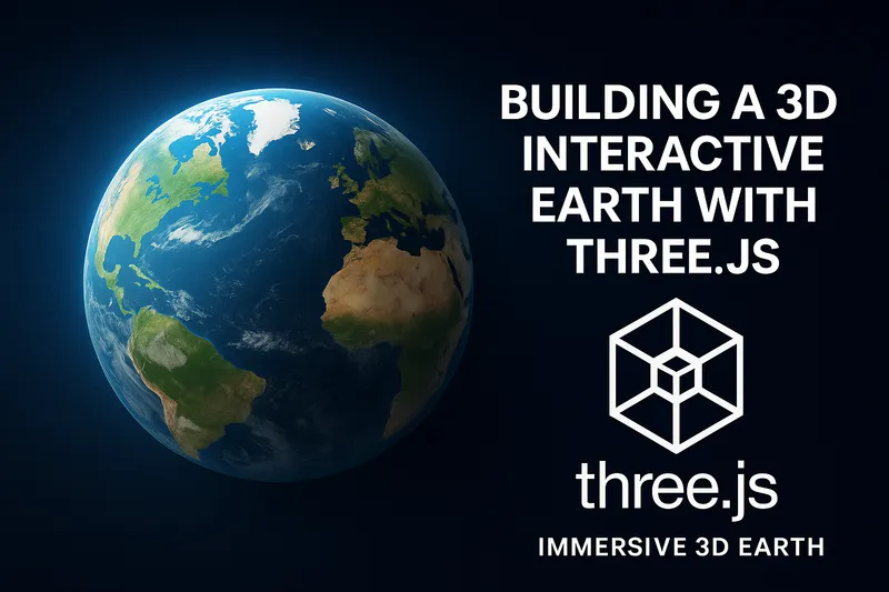 Create Immersive 3D Earth with Three.js: Interactive WebGL